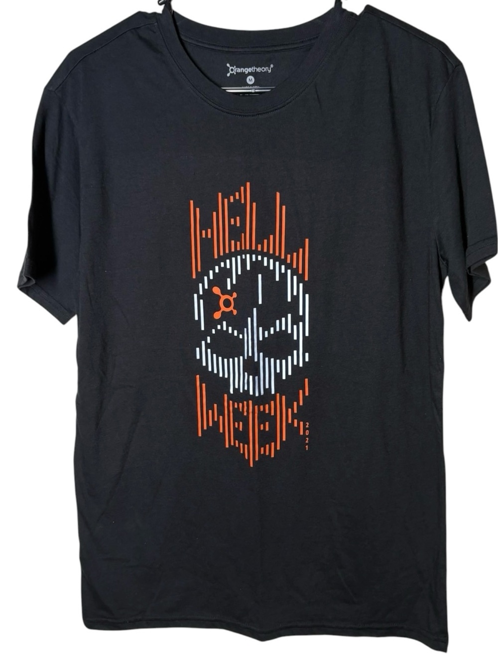 Women's Orangetheory Black Graphic Tee - Hell Week 2021 - Medium